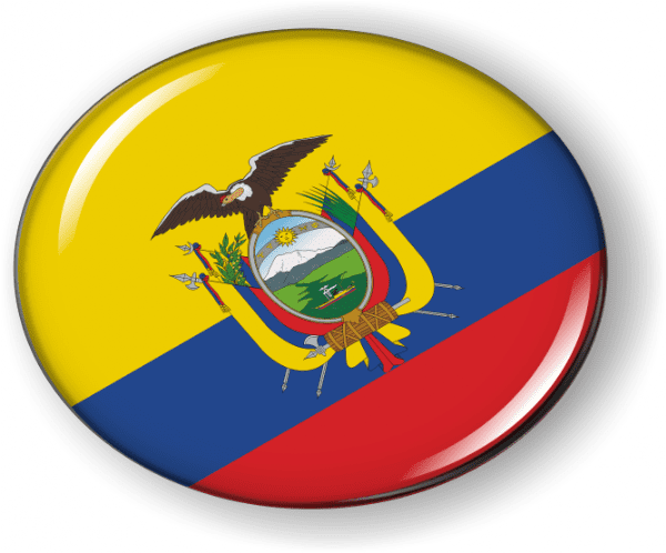 Ecuador -  Flag - Country Emblem